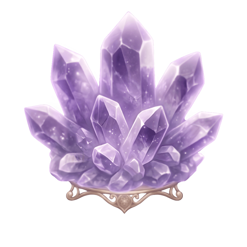 Energy crystal icon for wedding ministry services