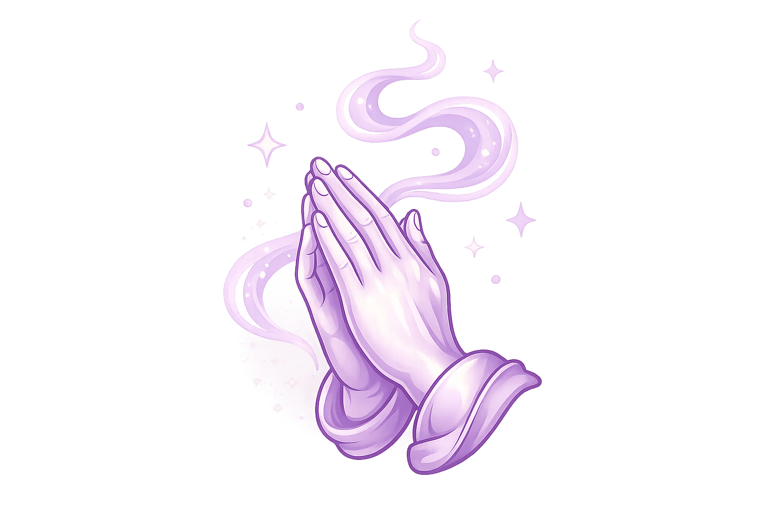 Prayer hands icon for prayer request support